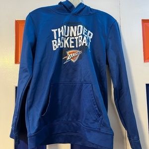 NBA Thunder Basketball Used Hoodie SZ-Large